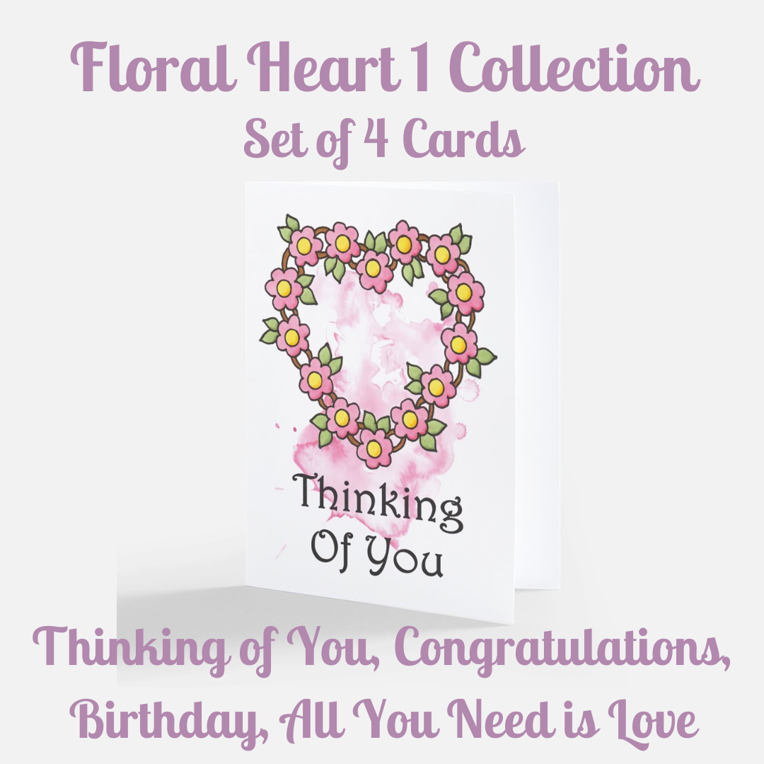16 GREETING CARDS - Unique Laser Printed Cards from Hand Drawn Originals (multiple occasions) (Snail Mail)
