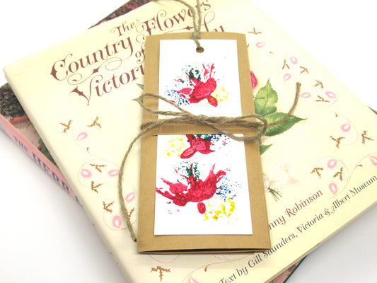 15 BOOKMARK COLLECTION (Rose Prints) - Original Watercolour Floral Bookmark - Artwork Bookmarks - Nature Print Bookmarks - Literacy Project