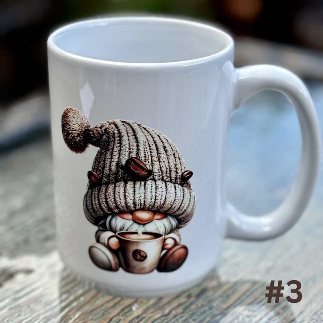 18 Gnome Mugs - Coffee* & Cards Mugs - 16 oz Porcelain Mugs