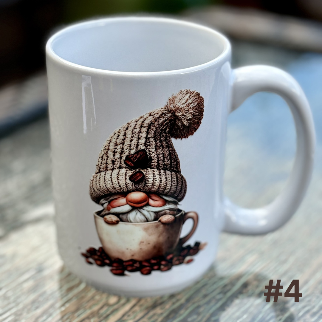 18 Gnome Mugs - Coffee* & Cards Mugs - 16 oz Porcelain Mugs