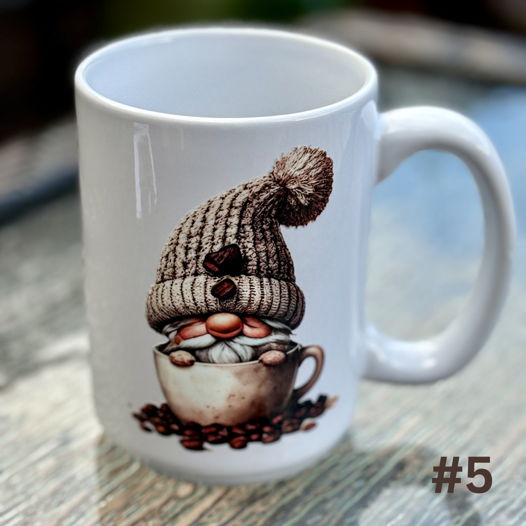18 Gnome Mugs - Coffee* & Cards Mugs - 16 oz Porcelain Mugs