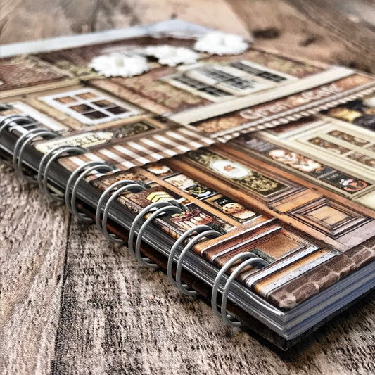 01 JOURNAL (Twin Loop Wire Bound) - HANDMADE JOURNAL - Hard Cover Journal - Dot Grid OR Lined Journal - Planner - Gratitude Journal - Gardening Journal - Stationery - Literacy Project