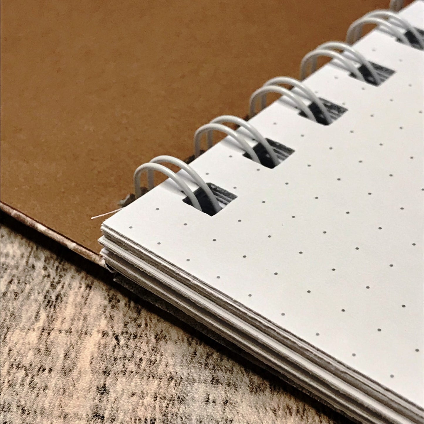 01 JOURNAL (Twin Loop Wire Bound) - HANDMADE JOURNAL - Hard Cover Journal - Dot Grid OR Lined Journal - Planner - Gratitude Journal - Gardening Journal - Stationery - Literacy Project