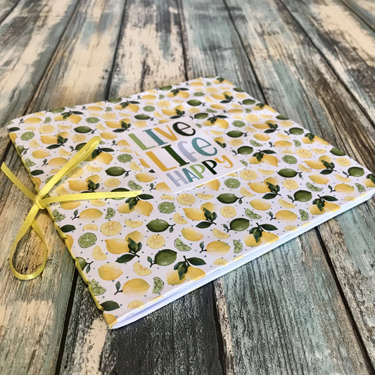 08 JOURNAL (Saddle Stitched) - HANDMADE Journal - Soft Cover Journal - HANDBOUND Blank Notebook - Gratitude Journal - Stationery - Literacy Project