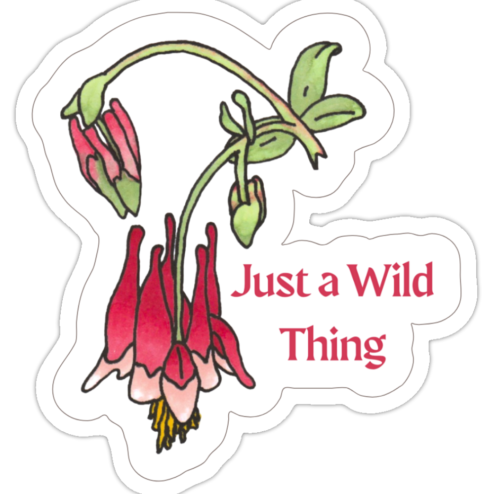 12 STICKERS - STATEMENT STICKERS - Wild Flower Die-Cut Sticker Set - Just a Wild Thing Sticker - Hear Me Roar Sticker - 2" x 2" Stickers - Literacy Project - Stationery - Snail Mail