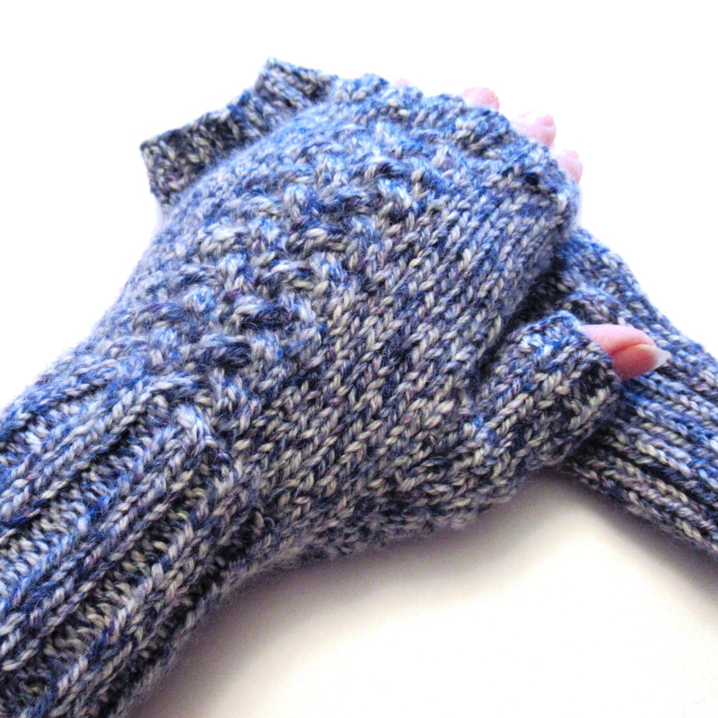 23 Hand Knit Fingerless MITTENS - Shetland Island Wool Mittens - Outlander Inspired Mittens - Texting Mittens - Luxury Mittens - Adult & Teens