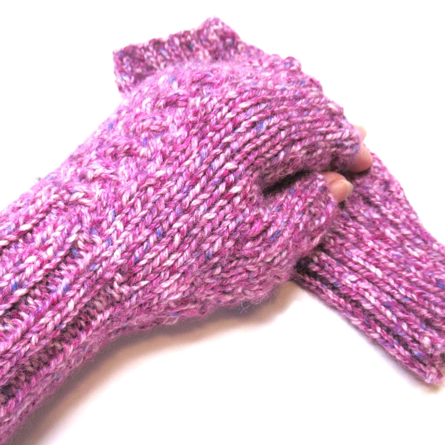 23 Hand Knit Fingerless MITTENS - Shetland Island Wool Mittens - Outlander Inspired Mittens - Texting Mittens - Luxury Mittens - Adult & Teens