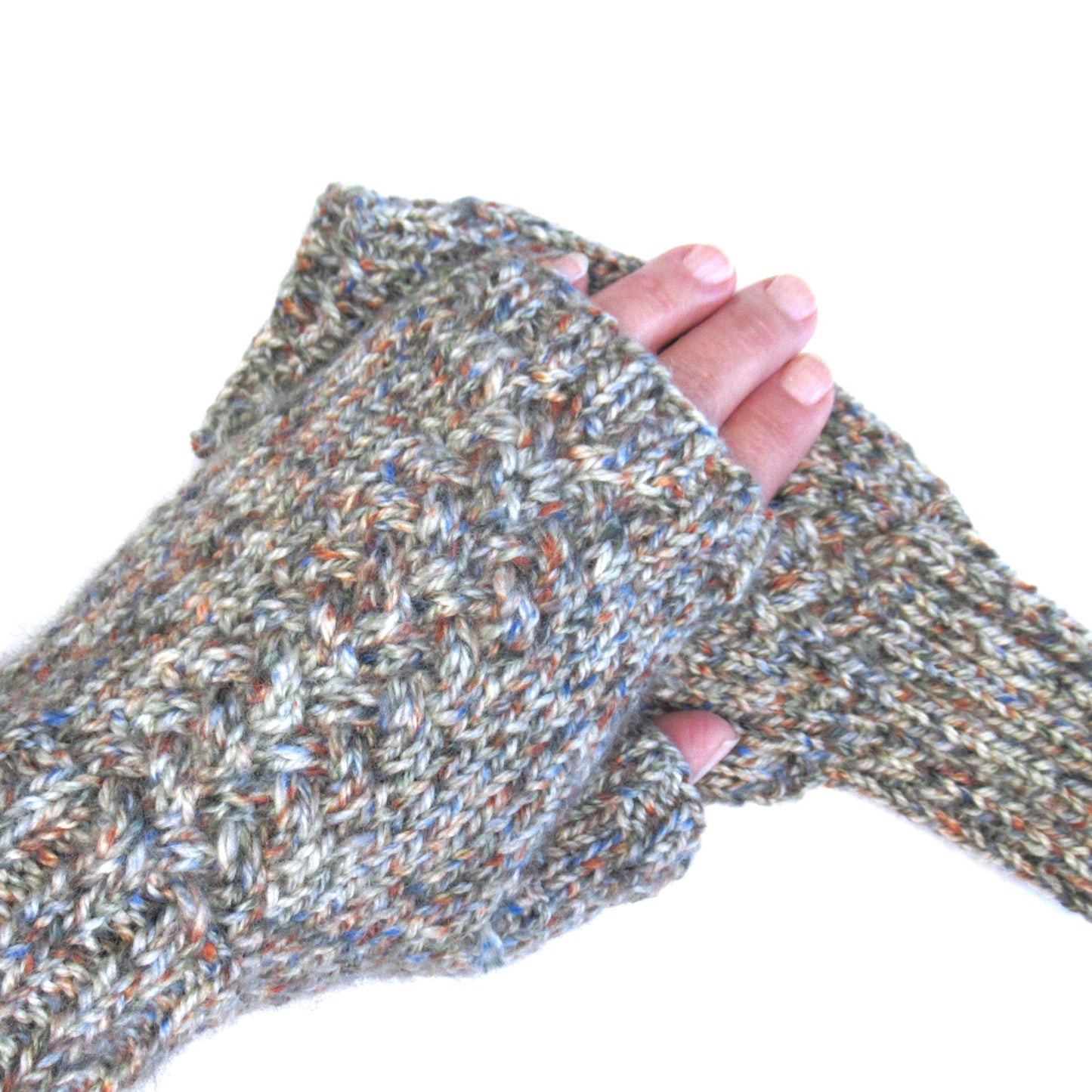 23 Hand Knit Fingerless MITTENS - Shetland Island Wool Mittens - Outlander Inspired Mittens - Texting Mittens - Luxury Mittens - Adult & Teens