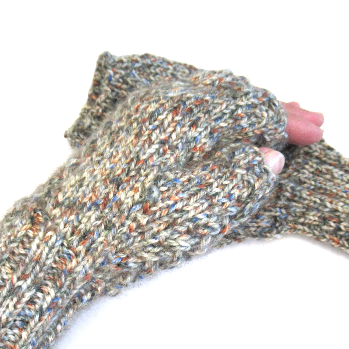 23 Hand Knit Fingerless MITTENS - Shetland Island Wool Mittens - Outlander Inspired Mittens - Texting Mittens - Luxury Mittens - Adult & Teens