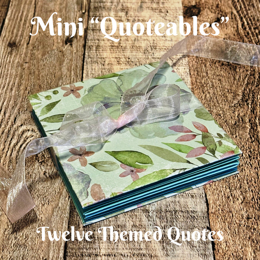 09 MINI "QUOTEABLES" - Famous Quotes Book - Handmade Accordion Book - Literacy Project