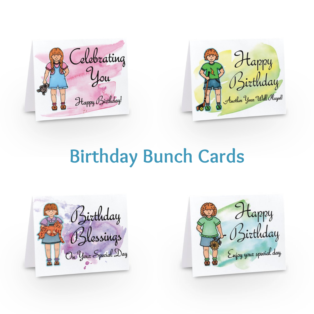 18 GREETING CARDS - Unique Laser Printed Cards from Hand Drawn Originals (multiple occasions) (Snail Mail)