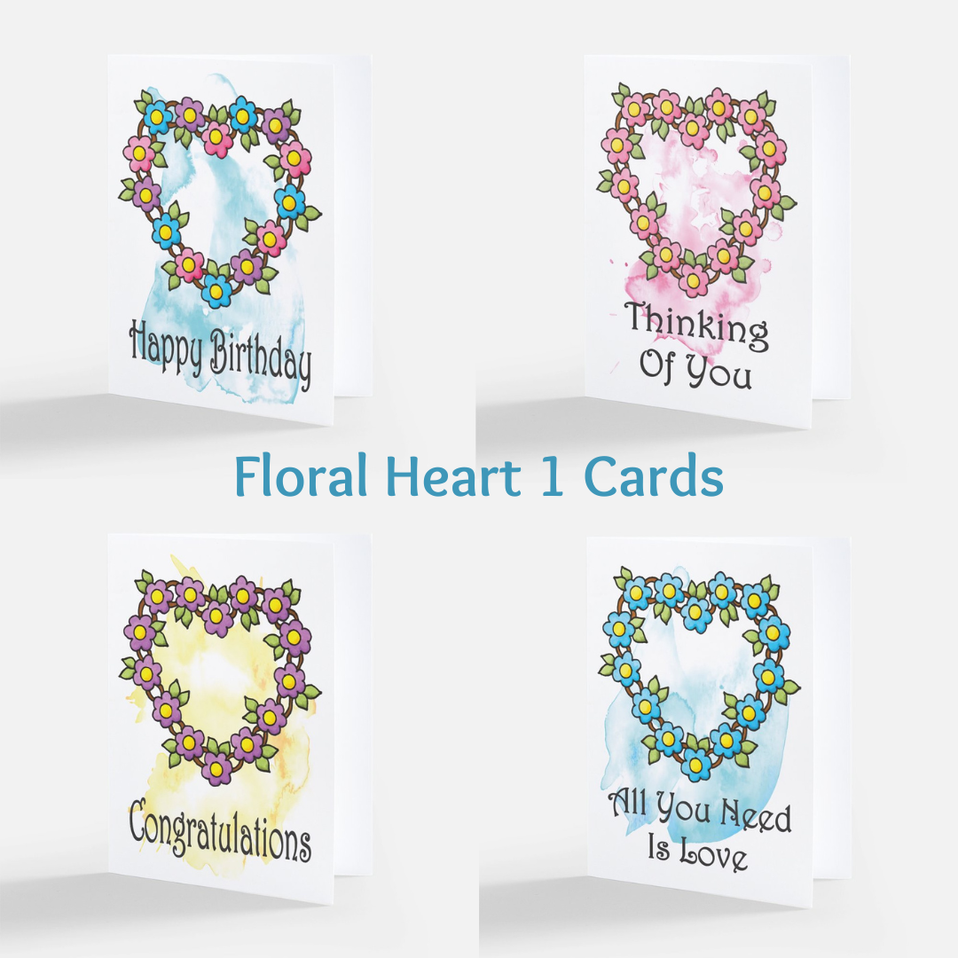 18 GREETING CARDS - Unique Laser Printed Cards from Hand Drawn Originals (multiple occasions) (Snail Mail)