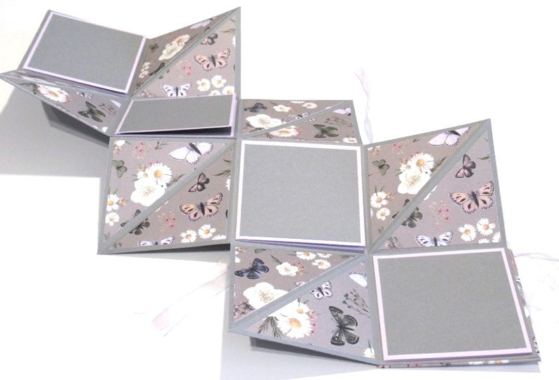Deluxe ACCORDION Mini ALBUM - Handcrafted Photo Album - Stationery & More - Mini Brag Book - Mini WEDDING Album - Mini Memory Book - 107