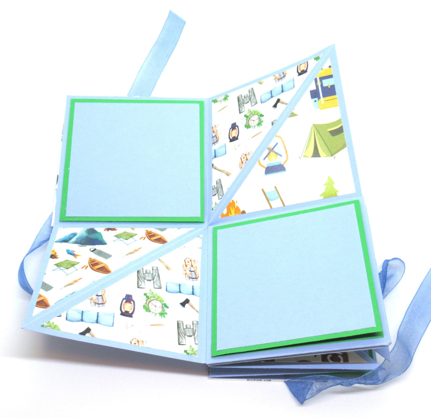 Deluxe ACCORDION Mini ALBUM - Handcrafted Photo Album - Stationery - Literacy Project - Mini Memory Book - Mini Camping Album - Mini Brag Book - 118