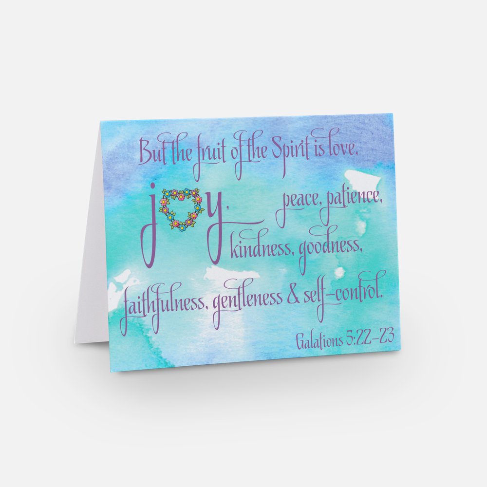 Cards - Bible Verse Cards with Inside Message - Joy Card Bundle - Inspirational, Thinking of You and Sympathy Cards - Set of 4 Cards (Stationery & More) (Literacy Project) (Snail Mail)