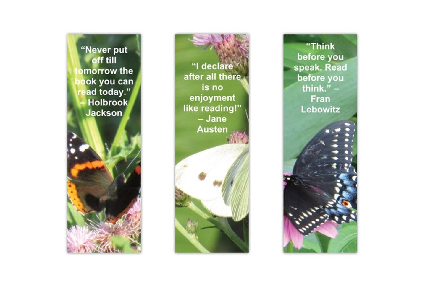 23 BOOKMARK COLLECTION (Butterflies) - Butterfly Photo Bookmarks - Set of 3 Butterfly Bookmarks - Book Lover Gift - Gift for Reader (Stationery & More) (Literacy Project)