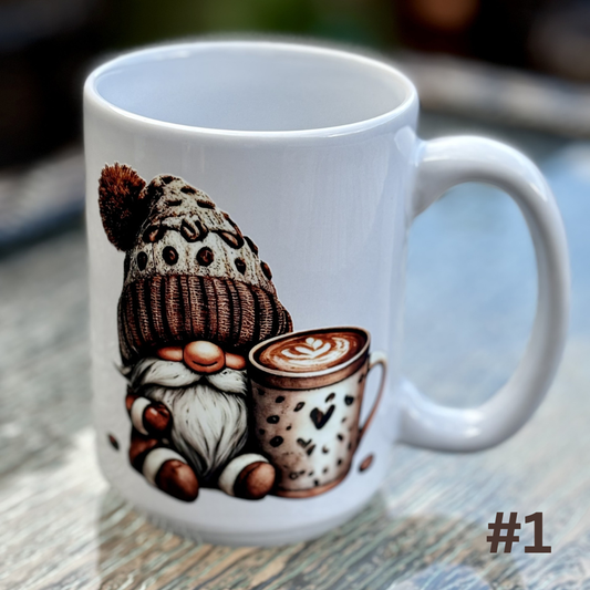 18 Gnome Mugs - Coffee* & Cards Mugs - 16 oz Porcelain Mugs