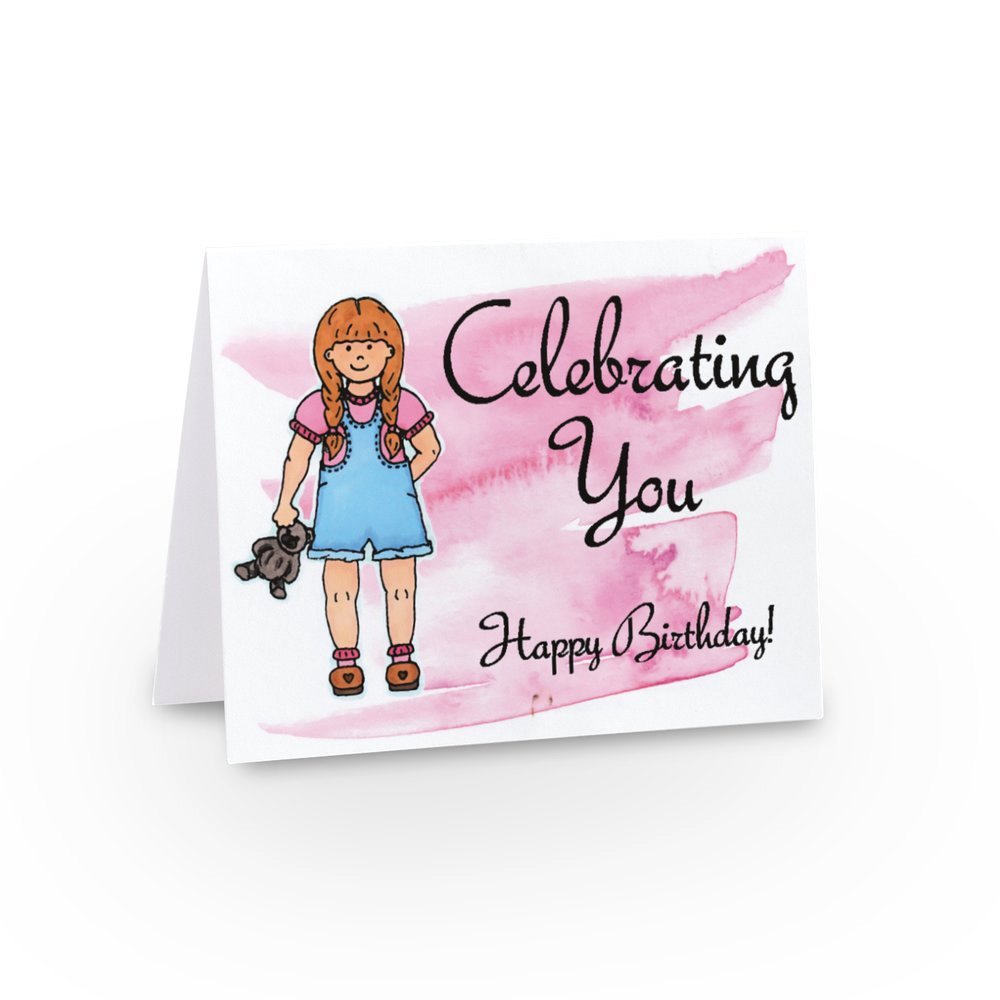 Cards - Birthday Card Bundle - Set of 4 Cards - The Cutie Birthday Bunch (Stationery & More) (Literacy Project) (Snail Mail)