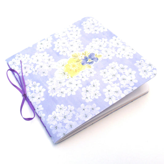 Journal - Handmade JOURNAL - Soft Cover Journal - Handbound Blank Notebook - Gratitude Journal - Floral Motif Journal - Stationery - Literacy Project - 104