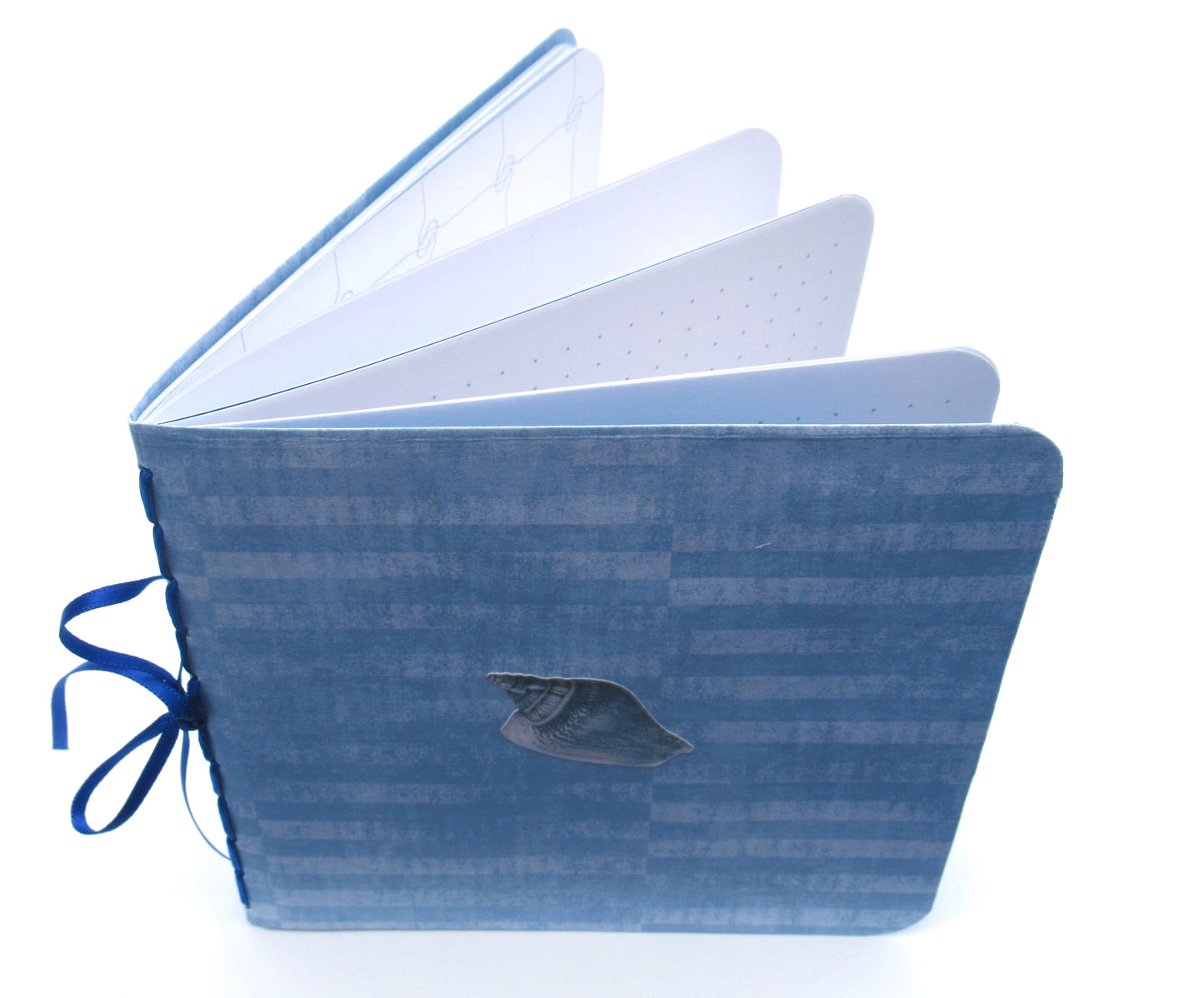 Journal - Handmade JOURNAL - Soft Cover Journal - Handbound Blank Notebook - Gratitude Journal - Seashore Themed Journal - Stationery - Literacy Project - 110