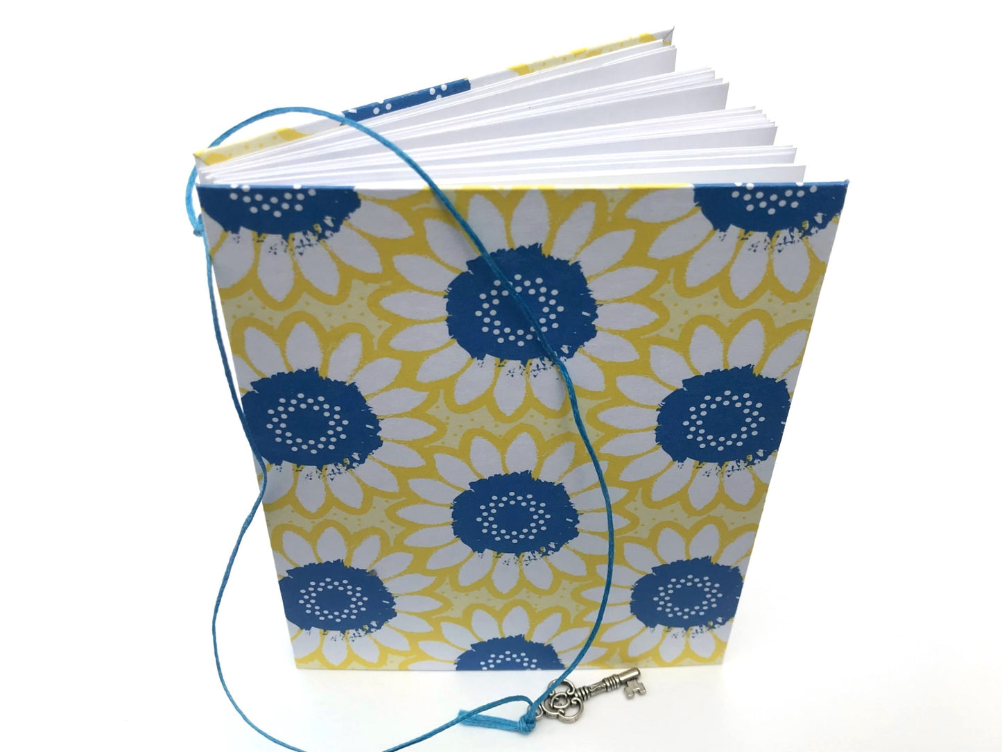 Journal - Handmade JOURNAL - Hard Cover Journal - Handbound Blank Notebook - Gratitude Journal - Sunflower Gardening Journal - Stationery & More - 305