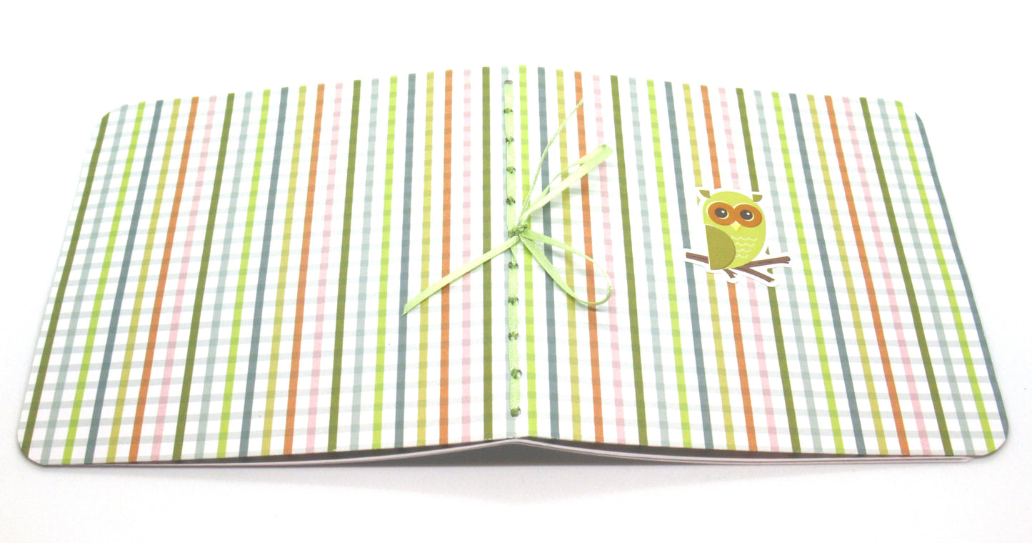 Journal - Handmade JOURNAL - Soft Cover Journal - Handbound Blank Notebook - Gratitude Journal - Owl Journal - Stationery - Literacy Project - 101
