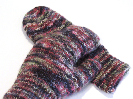 06 HAND KNIT LUXURY MITTENS - Wool Mittens - Classic Mittens - Adult Sized Handmade Mittens - Accessories