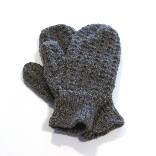 06 HAND KNIT LUXURY MITTENS - Wool Mittens - Classic Mittens - Adult Sized Handmade Mittens - Accessories