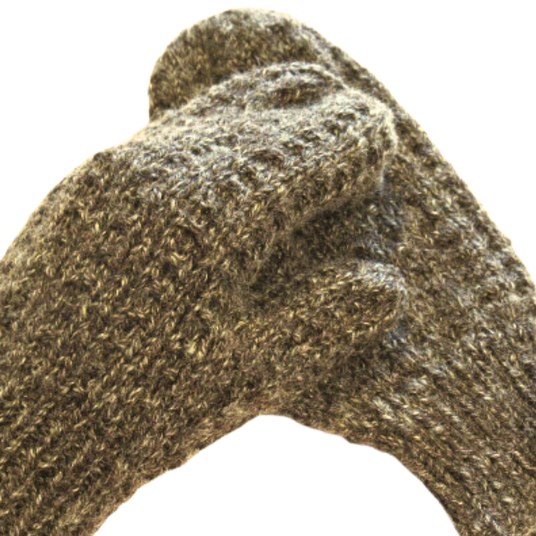 06 HAND KNIT LUXURY MITTENS - Wool Mittens - Classic Mittens - Adult Sized Handmade Mittens - Accessories