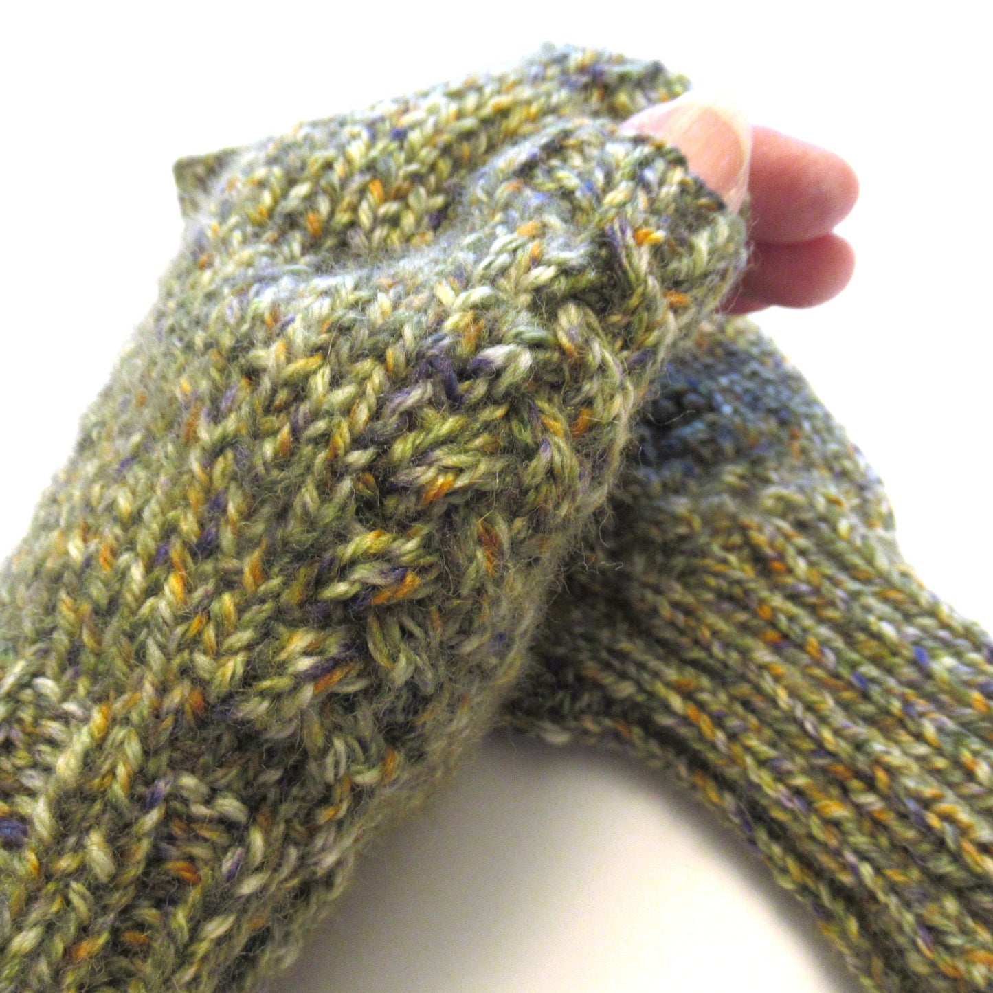 04 Hand Knit Fingerless MITTENS - Shetland Island Wool Mittens - Outlander Inspired Mittens - Texting Mittens - Luxury Mittens - Adult & Teens - Accessories