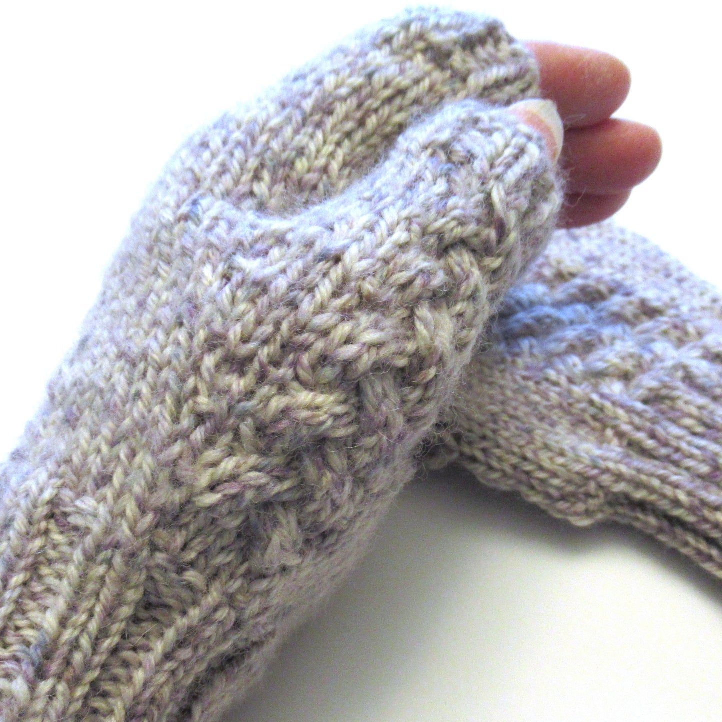 04 Hand Knit Fingerless MITTENS - Shetland Island Wool Mittens - Outlander Inspired Mittens - Texting Mittens - Luxury Mittens - Adult & Teens - Accessories