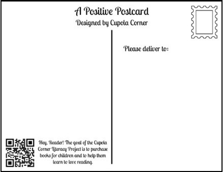 12. POSTCARDS - Read • Write • Restore - Quotes about Reading & Writing (Voltaire & Margaret Atwood)- Promoting Literacy (Literacy Project) (Snail Mail)