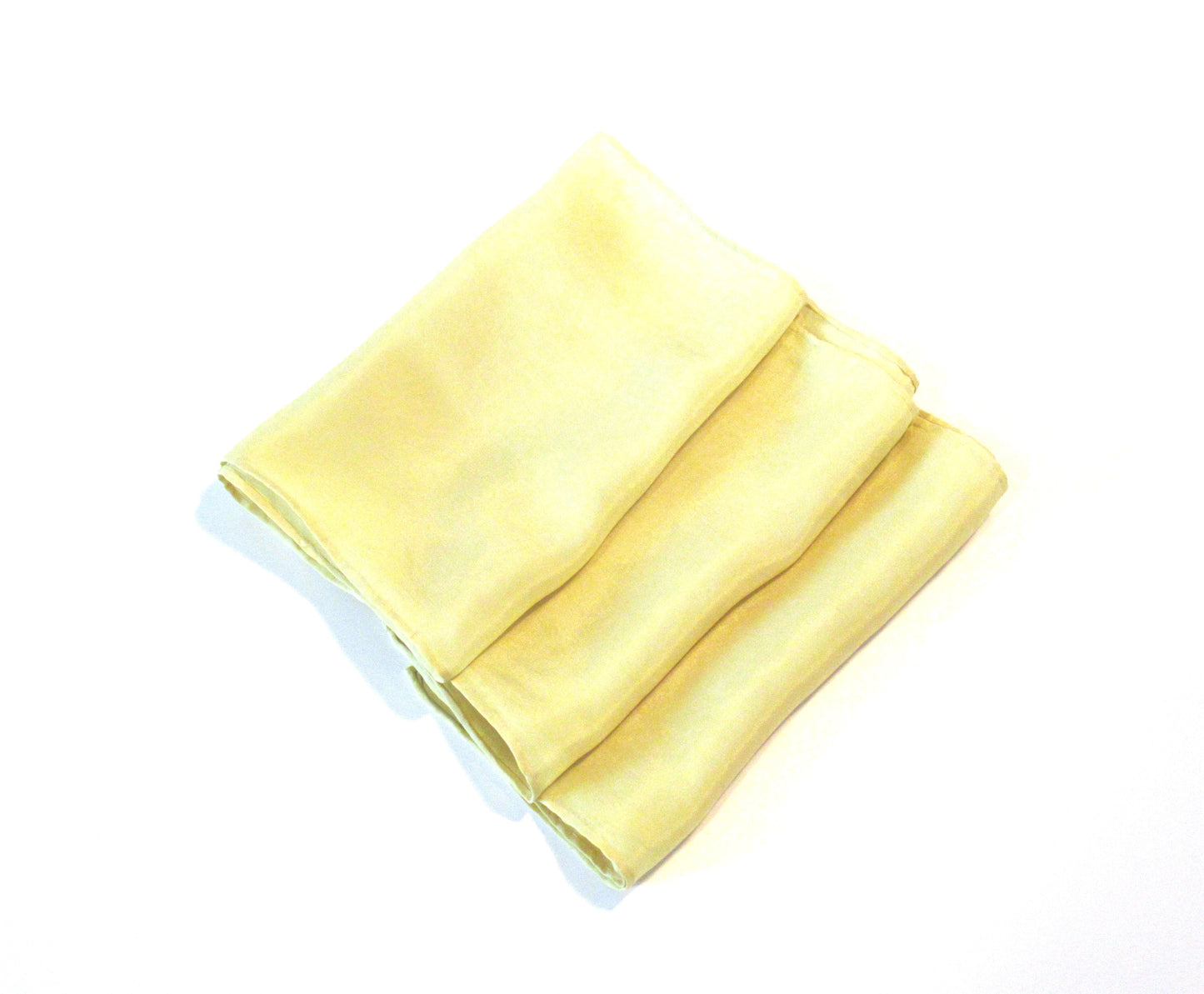 Scarf / Silk - Hand Dyed Silk Scarf - Yellow Green Habotai Silk Scarf - Rose Petal Dyed Silk Scarf - Natural Dyed Silk Scarf (Relax & Refresh) 114