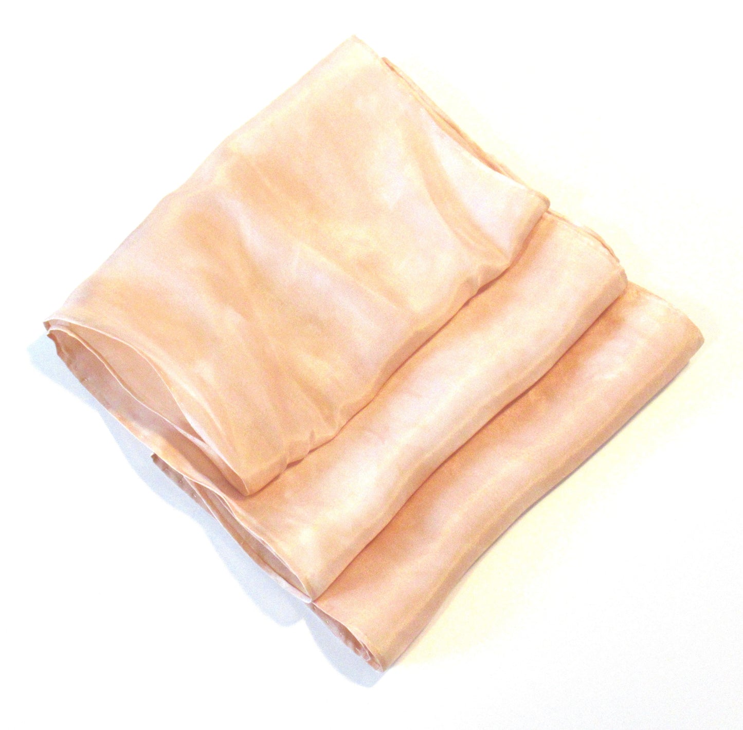 Scarf / Silk - Rose Petal Hand Dyed Silk Scarf - Natural Dyed Silk Scarf - Marbled Blush Pink Habotai Silk Scarf (Relax & Refresh) 115