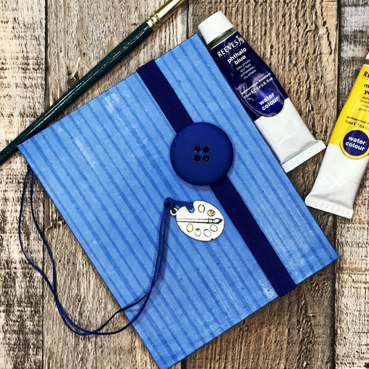 07 SKETCHBOOK - HANDMADE Watercolour Sketchbook - Handbound Travel SKETCHBOOK - Hard Cover Art Journal - 140 lb Watercolour Paper - Stationery - Literacy Project