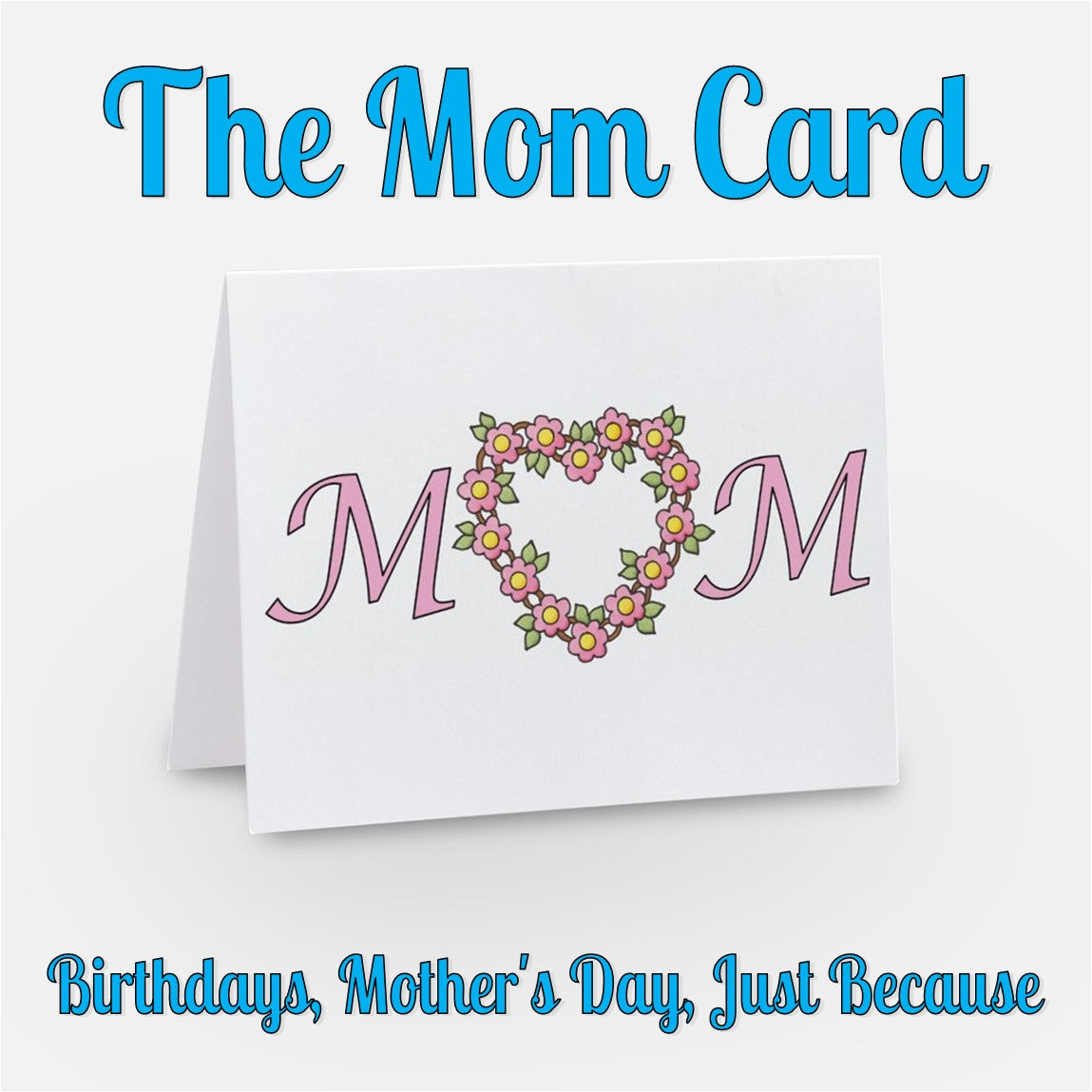 Card - Mom Card - Floral Heart Card for Mom for Mother's Day or Birthday (Stationery & More) (Literacy Project) (Snail Mai)l