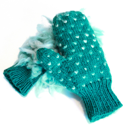 21 Hand Knit THRUMMED Mittens - Wool Mittens - Luxury Mittens - Adult Sized Handmade Mittens