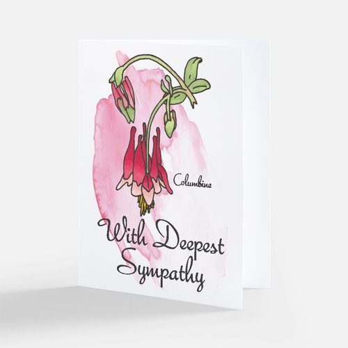 Cards - Wild Flower Greeting Card Bundle 1 - Sympathy, Birthday, Thank You, Get Well Cards - Set of 4 Cards (Stationery & More) (Literacy Project) (Snail Mail)