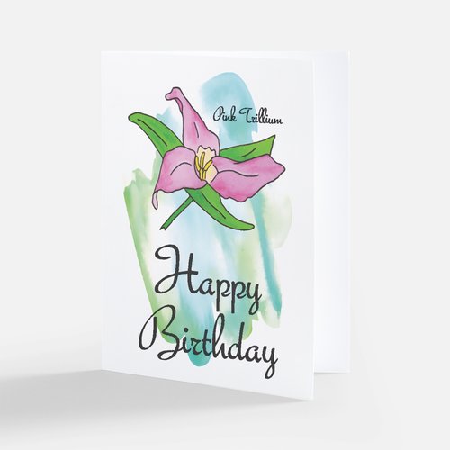 06 WILDFLOWER ART CARDS - Set of 4 - Multi Occasion - Unique Laser Printed Greeting Cards from Hand Drawn Originals (Snail Mail)
