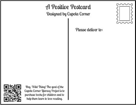 11. POSTCARDS - Read • Write • Restore - Wild Things - Promoting Literacy (Literacy Project) (Snail Mail)