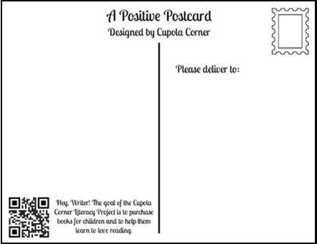 12. POSTCARDS - Read • Write • Restore - Quotes about Reading & Writing (Voltaire & Margaret Atwood)- Promoting Literacy (Literacy Project) (Snail Mail)